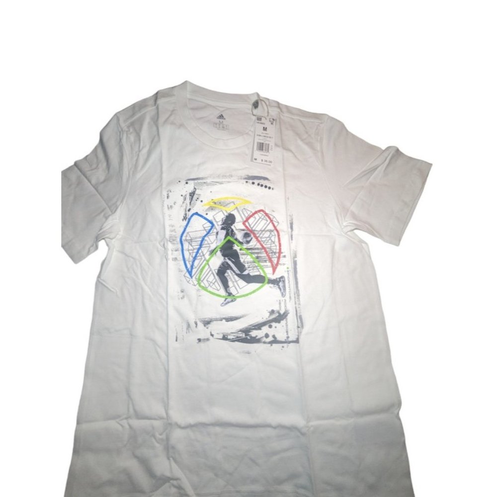 Adidas x Xbox Donovan Mitchell Men's White Medium Short Sleeve TShirt New W Tags